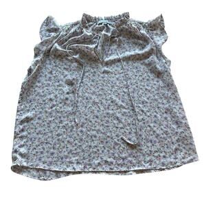 Womens Shirt Size 1X White Floral Spring Delicate Cottagecore Feminine Fairy